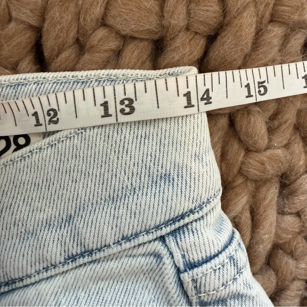 NWOT rag & bone Harlow Midrise Straight Jeans - raw hem light Raquel wash 28